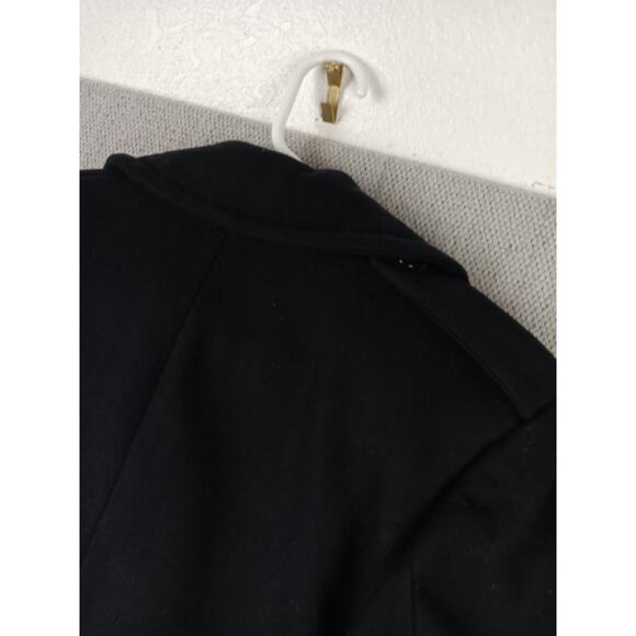 Navy Issue Pea Coat Womens 16 Short Dark Navy Wool Cropped Short Double Breasted - Picture 9 of 13